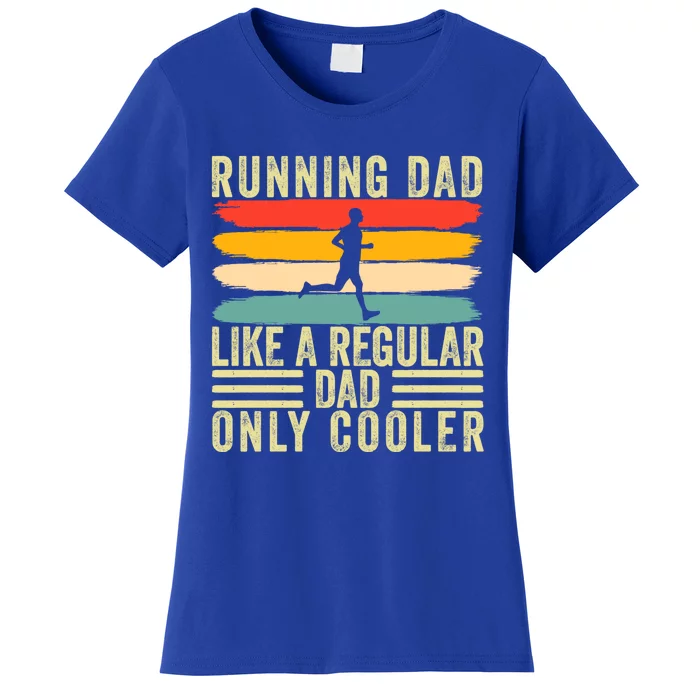 Marathon Runner Design Father Day For Running Dad Gift Women's T-Shirt