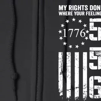 My Rights Don't End Where Your Feelings Begin AR15 (ON BACK) Full Zip Hoodie