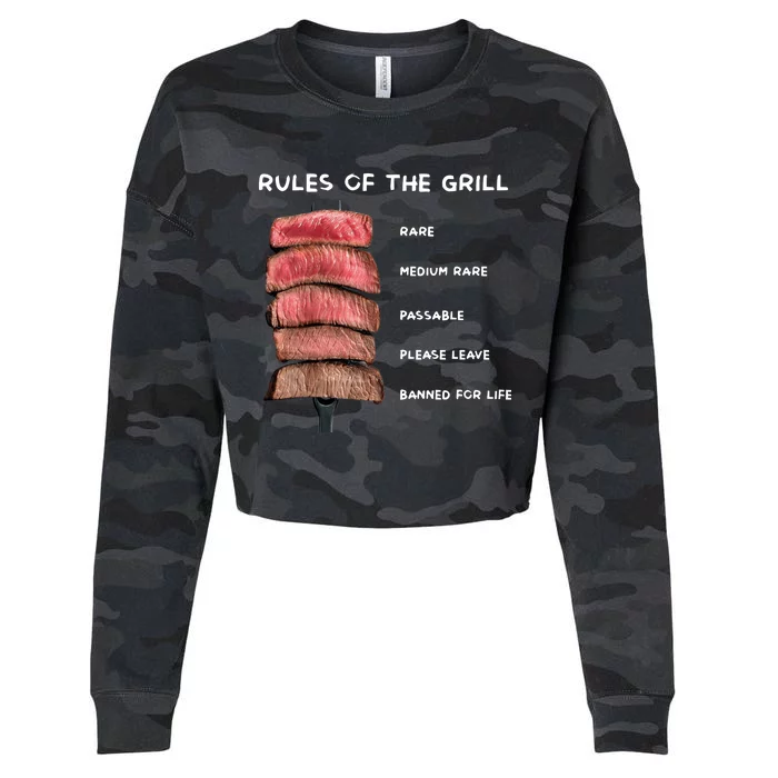 Middleclassfancy Rad Dad Rules Of The Grill Cropped Pullover Crew