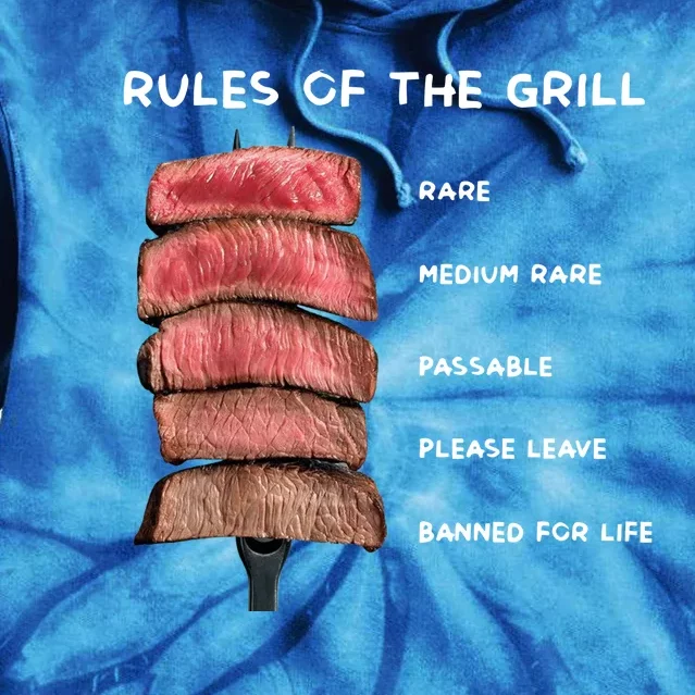 Middleclassfancy Rad Dad Rules Of The Grill Tie Dye Hoodie