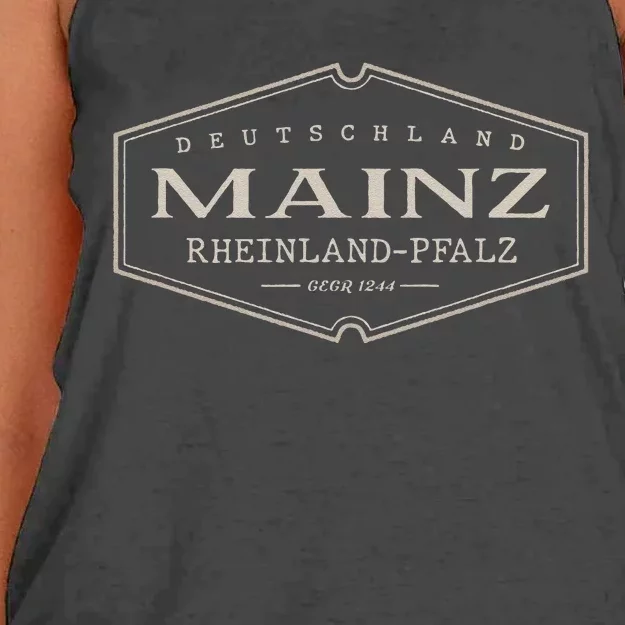 Mainz Rheinlandpfalz Deutschland Historic Mainz Germany Women's Knotted Racerback Tank