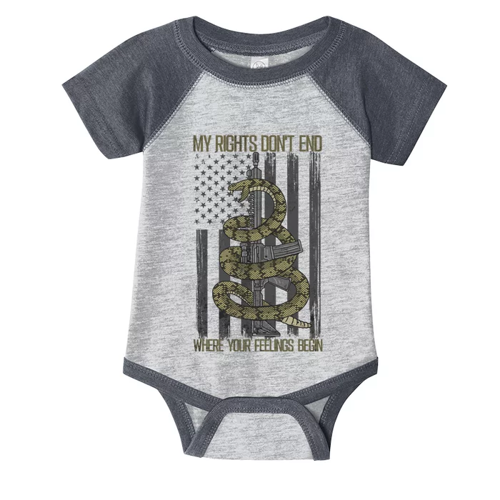 My Rights Don't End Where Your Feelings Begin Infant Baby Jersey Bodysuit