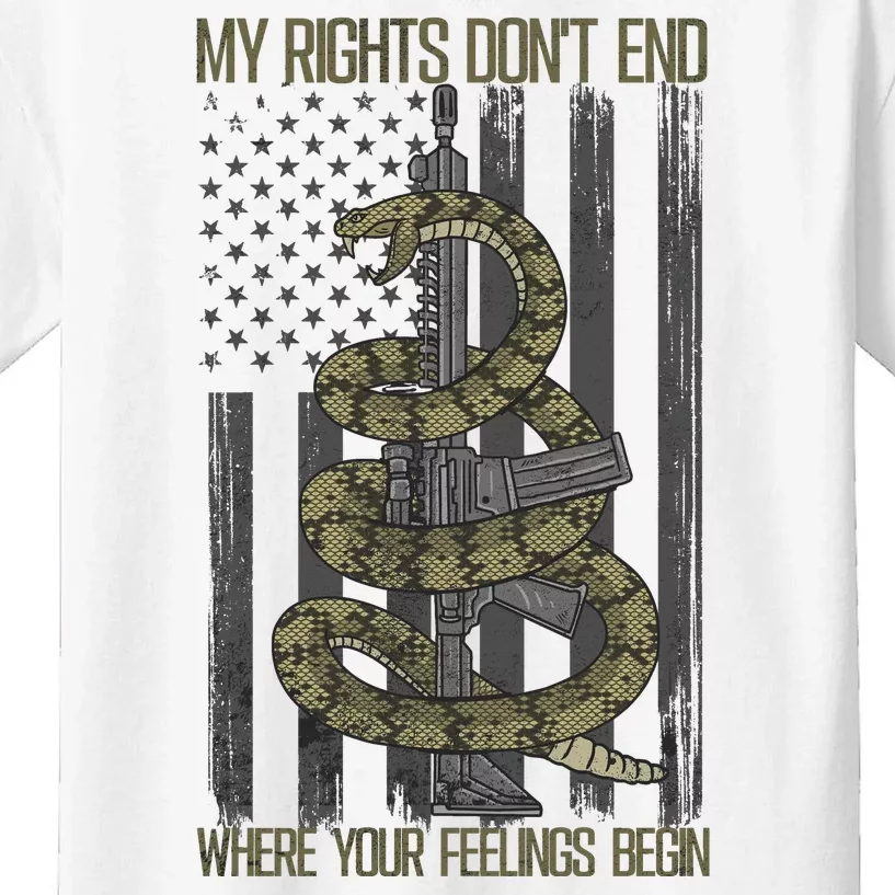 My Rights Don't End Where Your Feelings Begin Kids T-Shirt