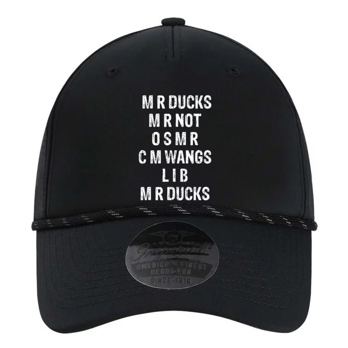 M R Ducks M R Not O S M R C M Wings Duck Lover Funny Duck Performance The Dyno Cap