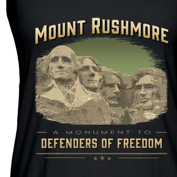 Mount Rushmore Defenders Of Freedom South Dakota USA Ladies Essential Flowy Tank