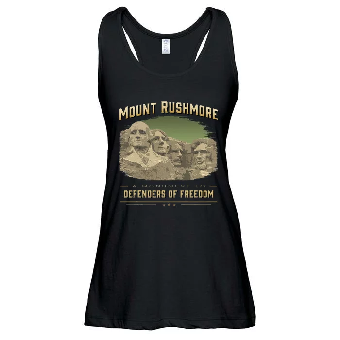 Mount Rushmore Defenders Of Freedom South Dakota USA Ladies Essential Flowy Tank