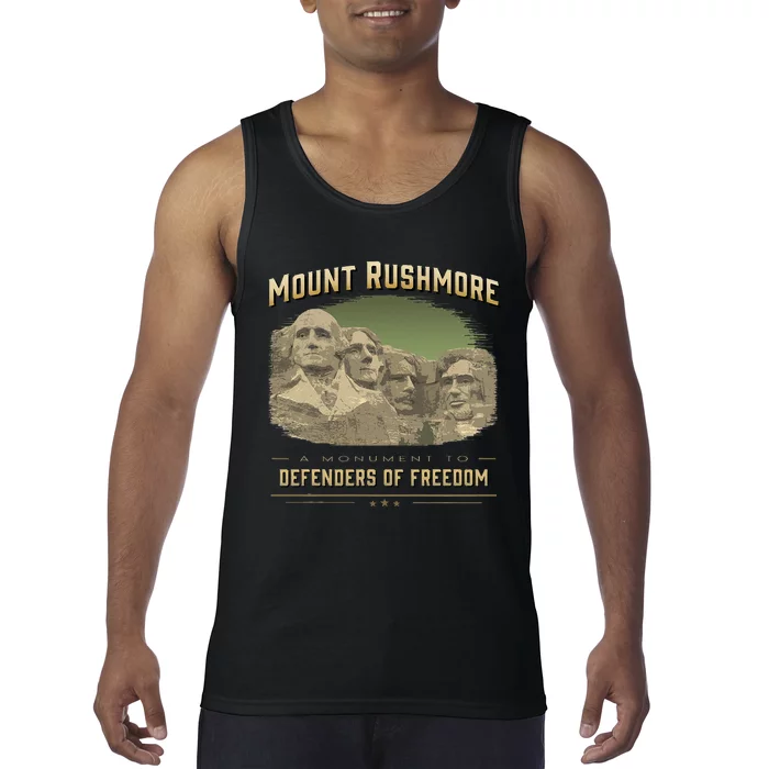 Mount Rushmore Defenders Of Freedom South Dakota USA Tank Top