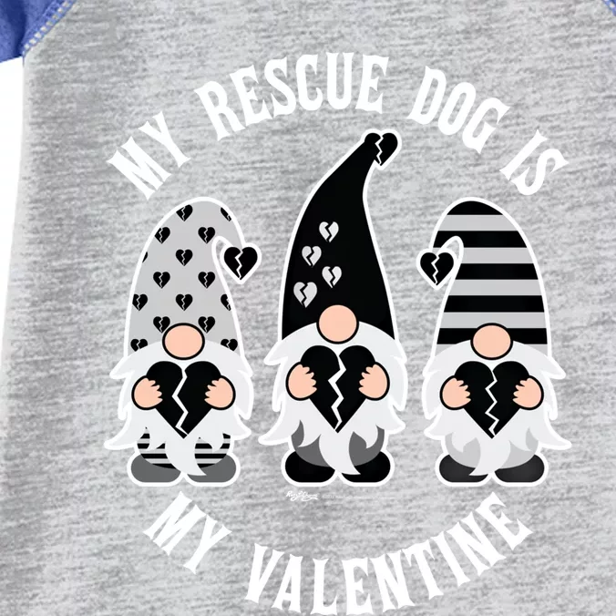 My Rescue Dog Is My Anticool Giftvalentine's Day Gnomes Gift Infant Baby Jersey Bodysuit