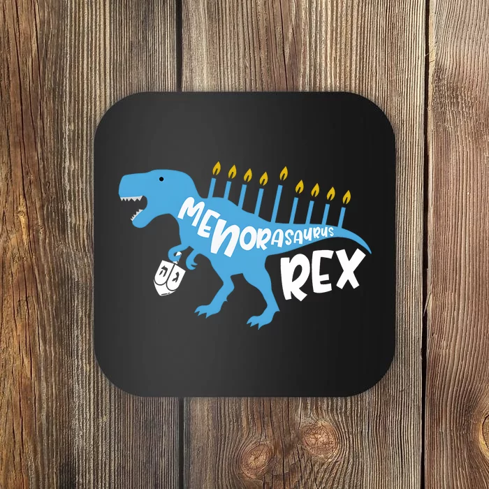 Menorasaurus Rex Dinosaur Hanukkah Jewish Coaster