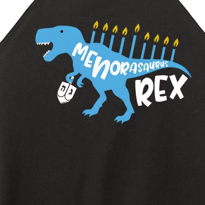 Menorasaurus Rex Dinosaur Hanukkah Jewish Women’s Perfect Tri Rocker Tank