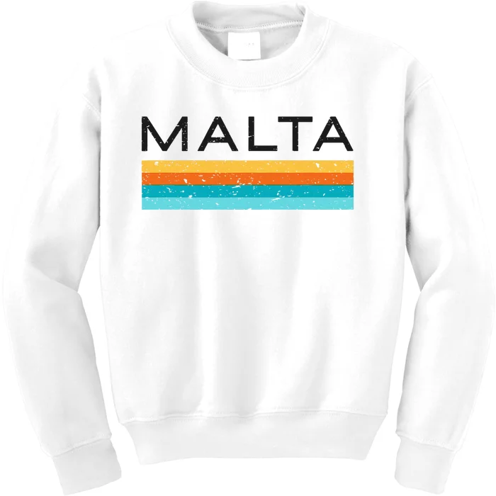 Malta Retro Design Kids Sweatshirt