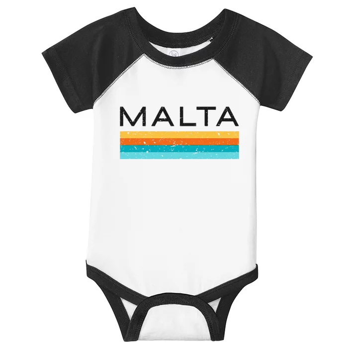 Malta Retro Design Infant Baby Jersey Bodysuit