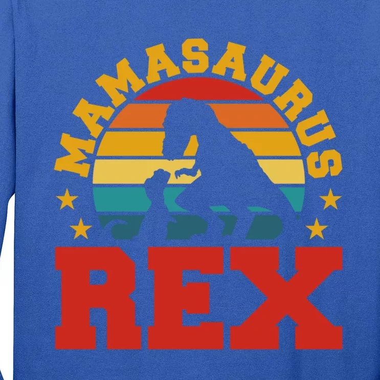 Mamasaurus Rex Dinosaur Lover Trex Motherhood Dino Gift Tall Long Sleeve T-Shirt