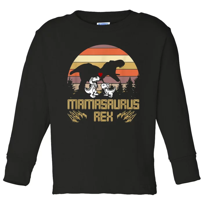 Mamasaurus Rex Dinosaur Dinosaur Children Toddler Long Sleeve Shirt