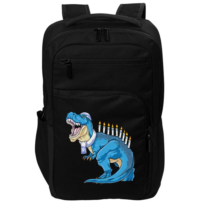 Menorasaurus Rex Dinosaur Happy Hanukkah Pjs Family Matching Impact Tech Backpack