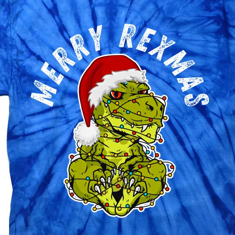 Merry Rexmas Dinosaur Christmas Tree Rex Fa Ra Rawr Xmas Meaningful Gift Tie-Dye T-Shirt