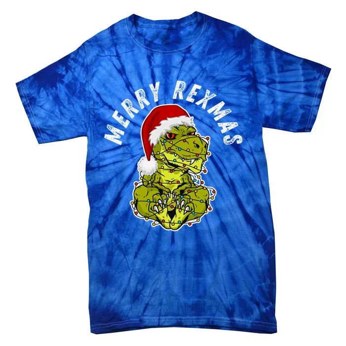 Merry Rexmas Dinosaur Christmas Tree Rex Fa Ra Rawr Xmas Meaningful Gift Tie-Dye T-Shirt