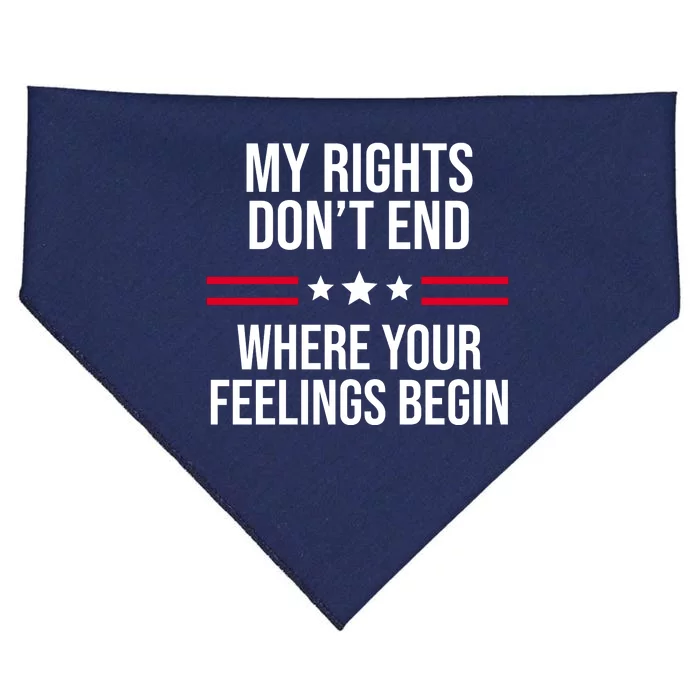 My Rights Don't End Where Your Feelings Begin USA-Made Doggie Bandana