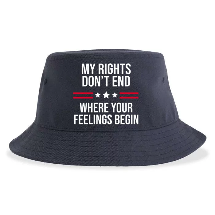 My Rights Don't End Where Your Feelings Begin Sustainable Bucket Hat