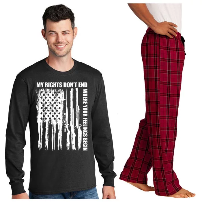 My Rights Don't End Where Your Feelings Begin Long Sleeve Pajama Set