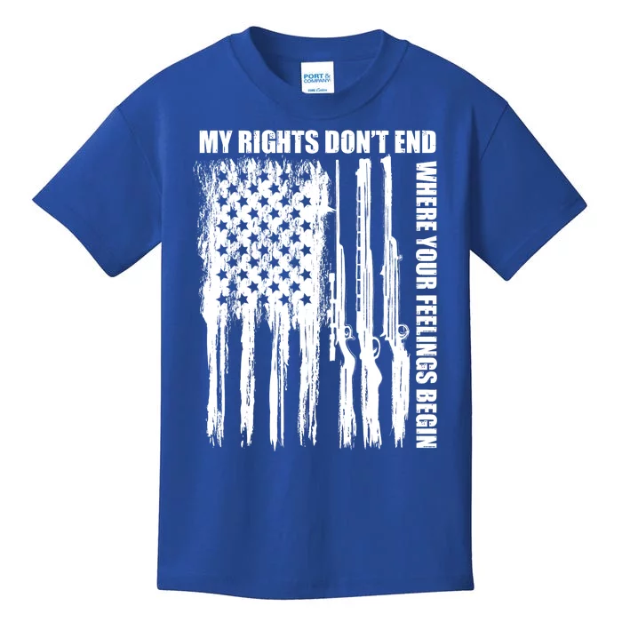 My Rights Don't End Where Your Feelings Begin Kids T-Shirt