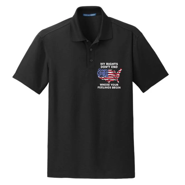 My Rights Dont End Where Your Feelings Begin Dry Zone Grid Performance Polo