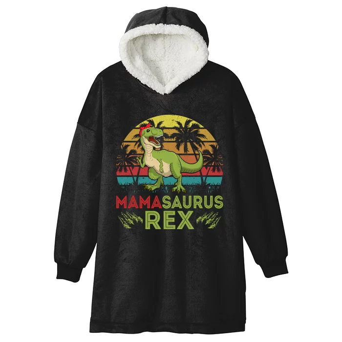 Mamasaurus Rex Dinosaur Funny Mom Hooded Wearable Blanket