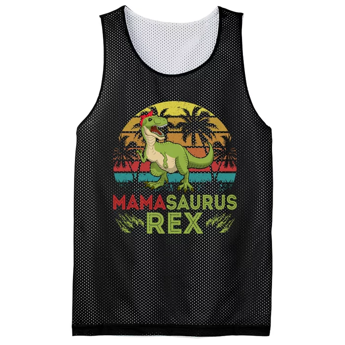 Mamasaurus Rex Dinosaur Funny Mom Mesh Reversible Basketball Jersey Tank