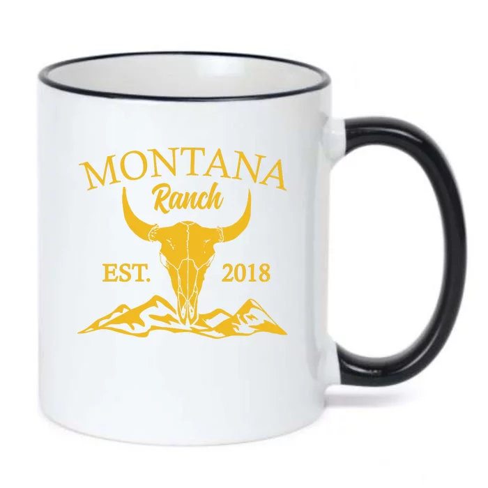 Montana Ranch Est 2018 Black Color Changing Mug