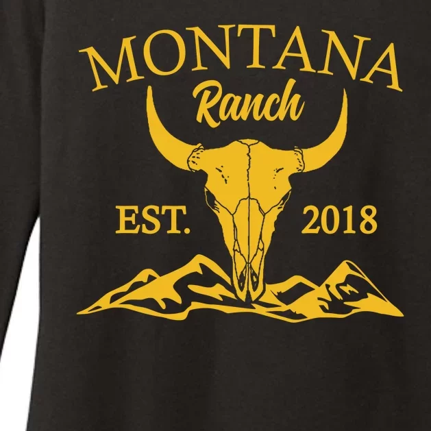 Montana Ranch Est 2018 Womens CVC Long Sleeve Shirt