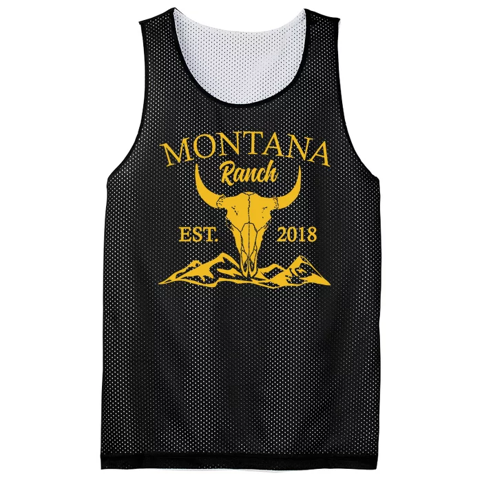 Montana Ranch Est 2018 Mesh Reversible Basketball Jersey Tank