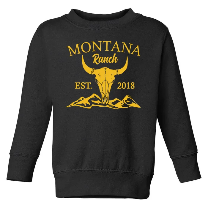 Montana Ranch Est 2018 Toddler Sweatshirt