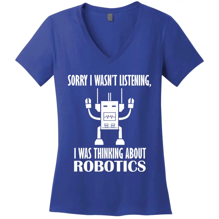 Mechanics Robotical Engineer Funny Robots Funny Gift Women's V-Neck T-Shirt