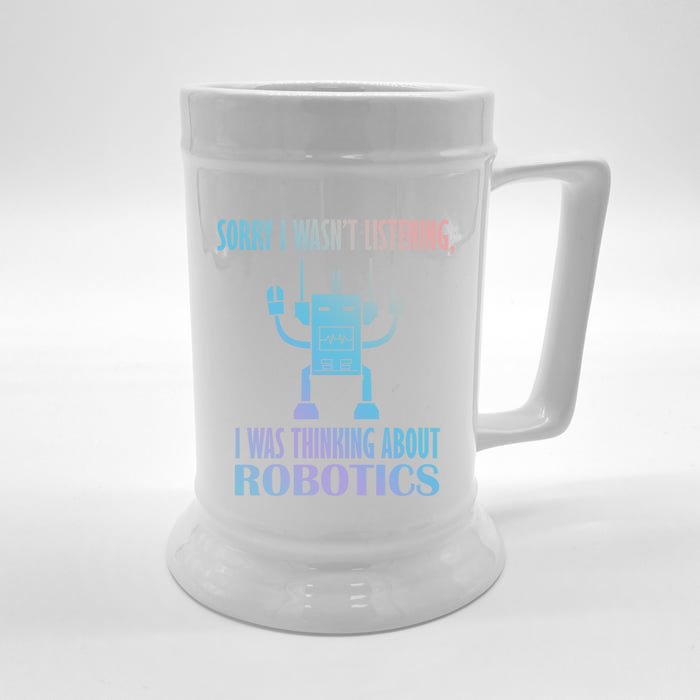 Mechanics Robotical Engineer Funny Robots Gift Front & Back Beer Stein