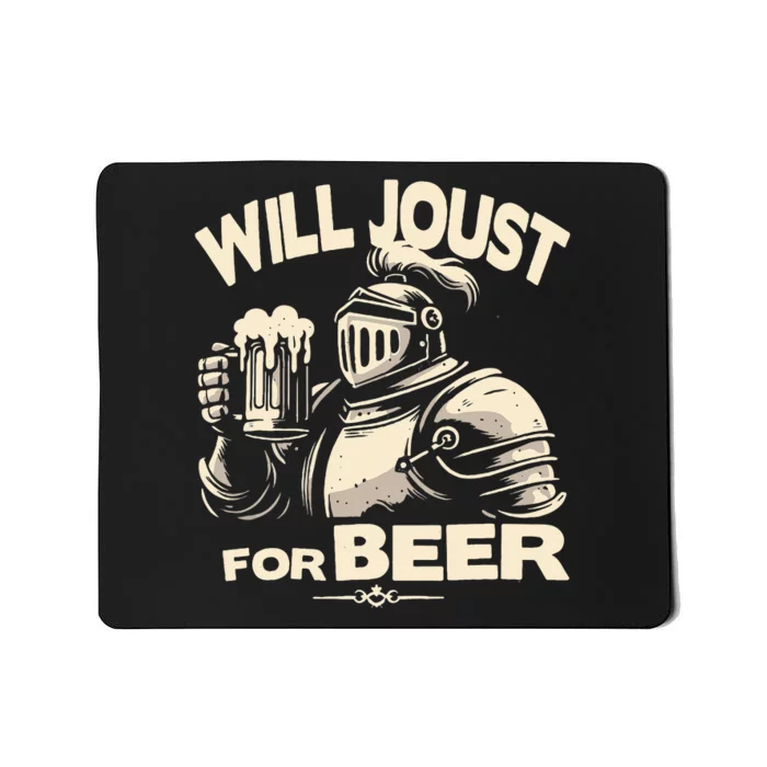 Medieval Renaissance Festival Knight Beer Joust Ren Faire Mousepad