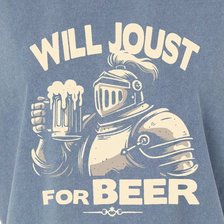 Medieval Renaissance Festival Knight Beer Joust Ren Faire Garment-Dyed Women's Muscle Tee