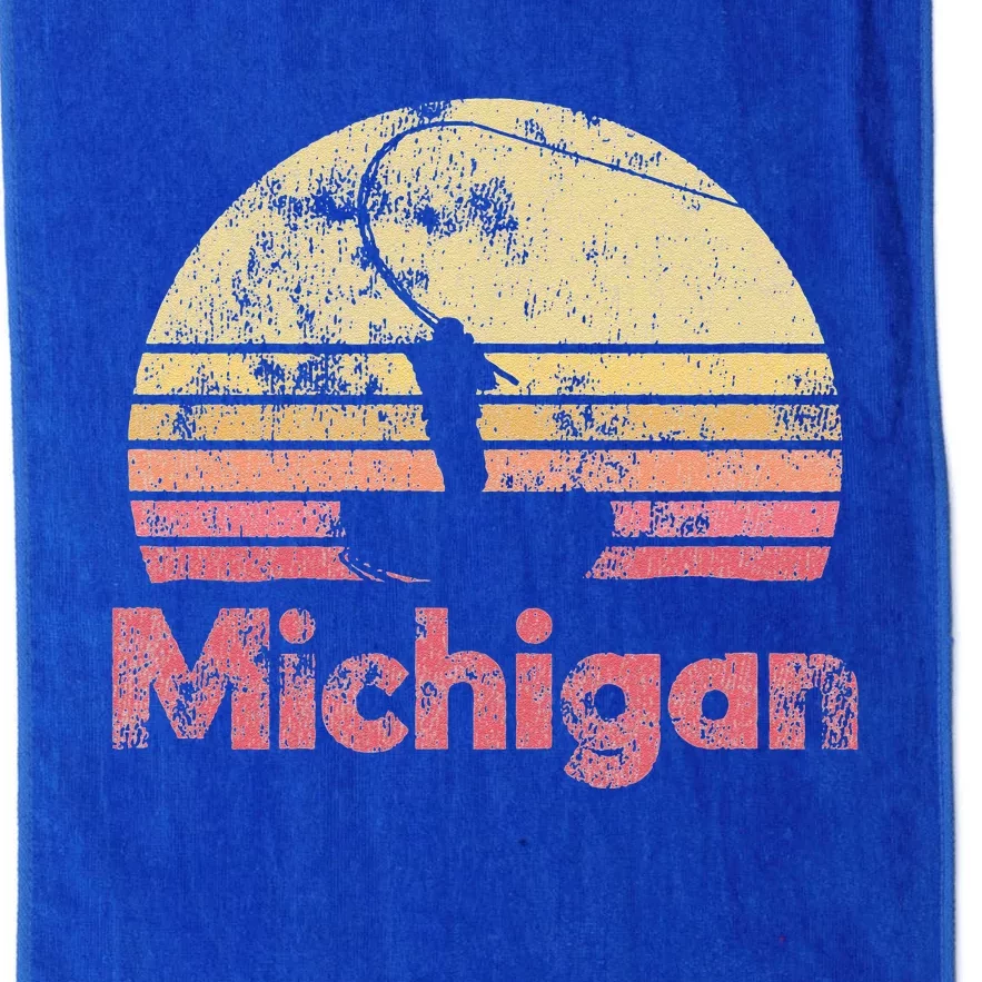 Michigan Retro Fishing Platinum Collection Golf Towel