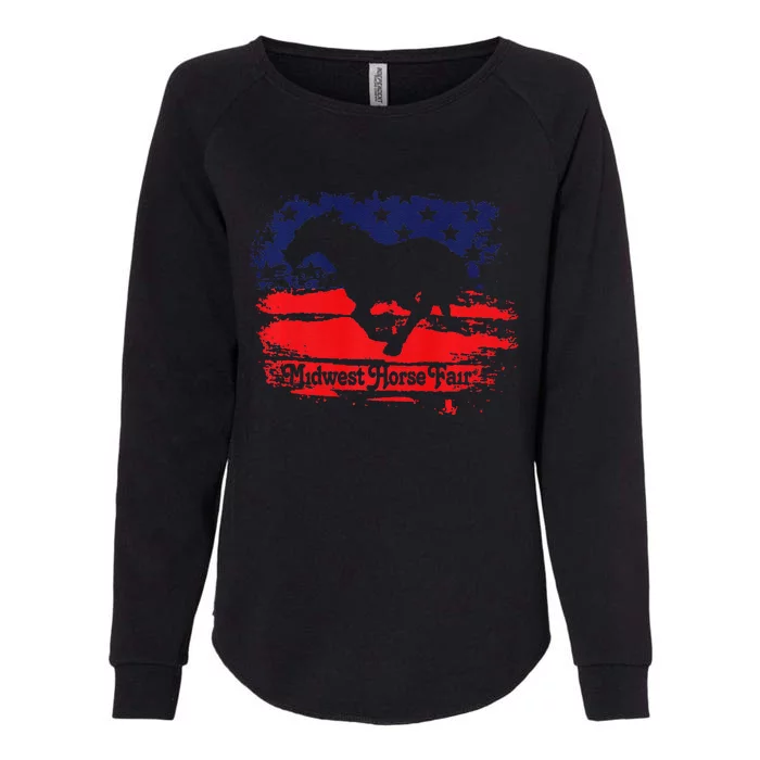 Mhf Redwhiteblue Flag Premium Womens California Wash Sweatshirt