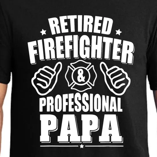 Mens Retired Firefighter & Papa Retirement Gift Pajama Set