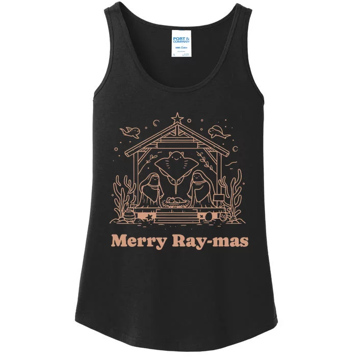 Merry Raymas Funny Christmas Ladies Essential Tank