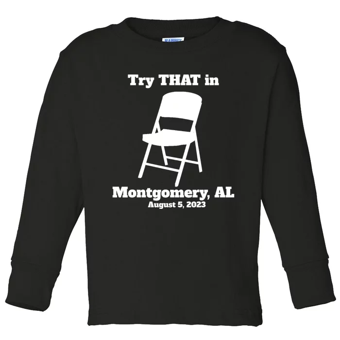 Montgomery Riverboat Fight Small Town Toddler Long Sleeve Shirt