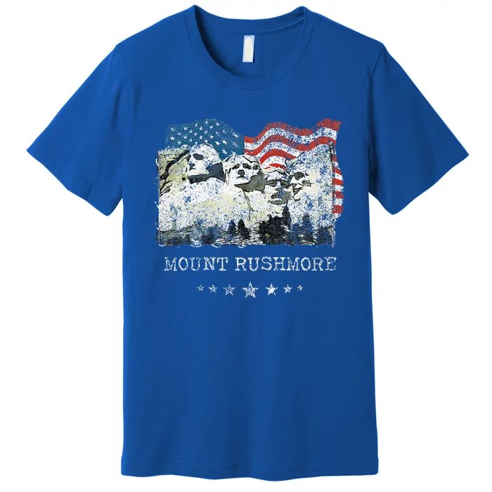 Mount Rushmore Flag Souvenirs Premium T-Shirt