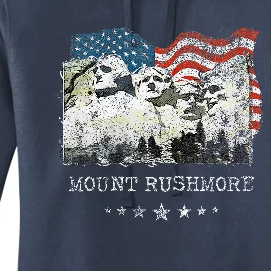 Mount Rushmore Flag Souvenirs Women's Pullover Hoodie