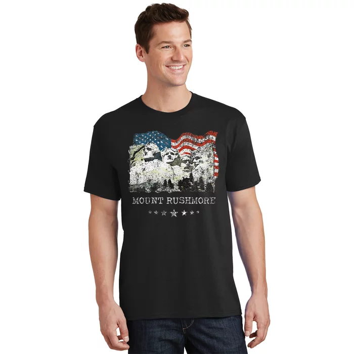 Mount Rushmore Flag Souvenirs T-Shirt