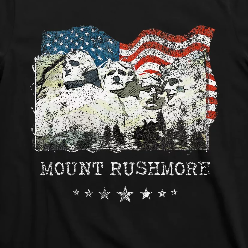 Mount Rushmore Flag Souvenirs T-Shirt