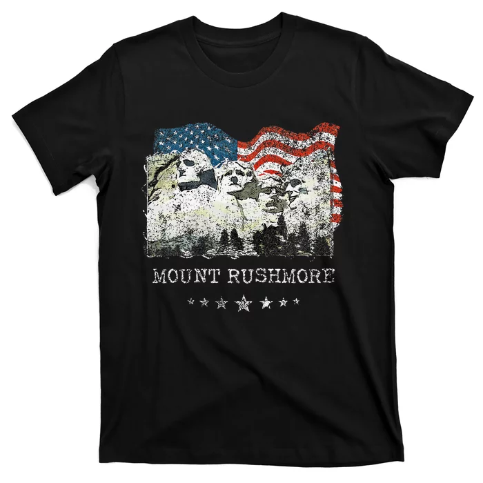 Mount Rushmore Flag Souvenirs T-Shirt