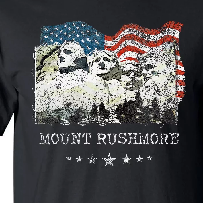 Mount Rushmore Flag Souvenirs Tall T-Shirt