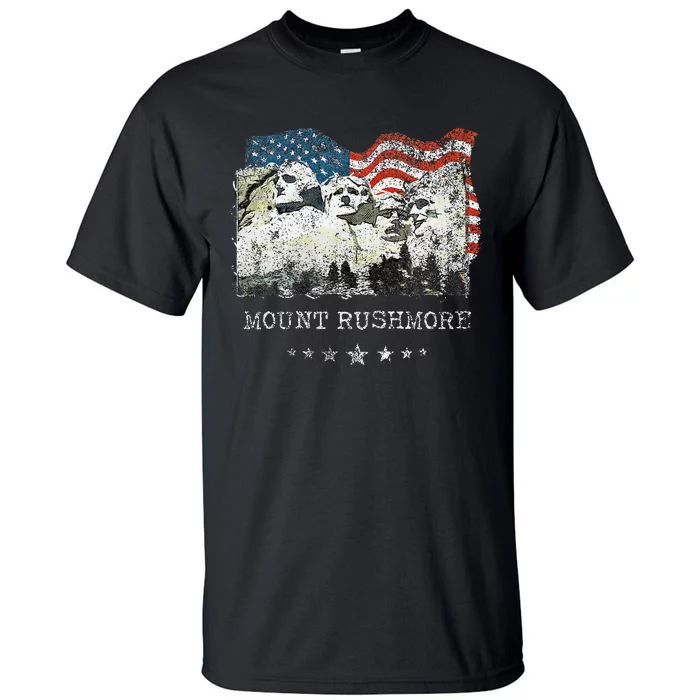 Mount Rushmore Flag Souvenirs Tall T-Shirt