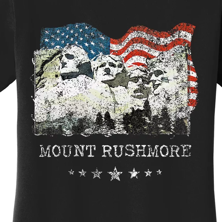 Mount Rushmore Flag Souvenirs Women's T-Shirt