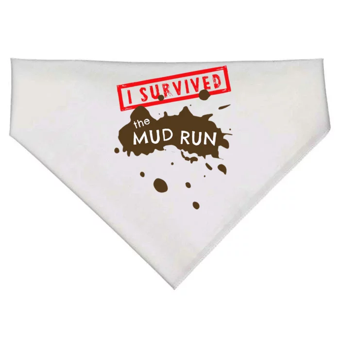 Mud Run Fun I Survived Team Runners Running Workout USA-Made Doggie Bandana